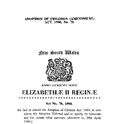 Adoption of Children (Amendment) Act 1980