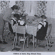 Children at lunch, King Edward Home