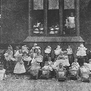 Children at the Infants' Home in the late 1890s